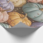Multicolor Pumpkin Pattern Wrapping Paper Geschenkpapier (Ecke)