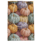 Multicolor Pumpkin Pattern Wrapping Paper Mittlere Geschenktüte (Vorderseite)