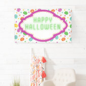 Multicolor Pumpkins Halloween-Muster Banner (Insitu)
