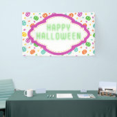 Multicolor Pumpkins Halloween-Muster Banner (Messeveranstaltung)