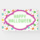 Multicolor Pumpkins Halloween-Muster Banner (Horizontal)