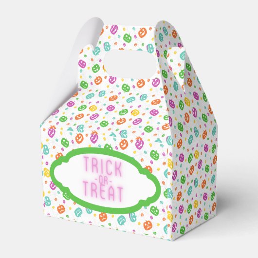 Multicolor Pumpkins Halloween-Muster Geschenkschachtel (Rückseite)