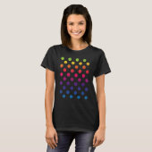 Multicolor Rainbow Polka Dot International Dot Day T-Shirt (Vorne ganz)