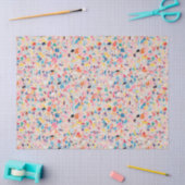 Multicolor Rainbow Terrazzo-Muster Seidenpapier (Basteln)