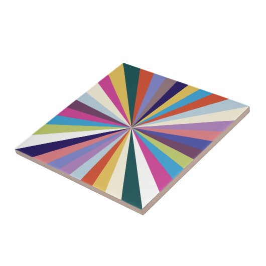 Multicolor Rays Summer Fliese (Seite)