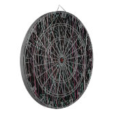 Multicolor Reeds in Rosa und Grün Dartscheibe (Vorderseite Links)