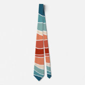 Multicolor-Retro-Wellen Krawatte (Vorderseite)