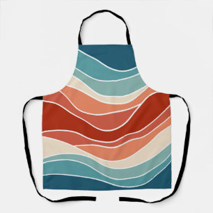 Multicolor-Retro-Wellen Schürze