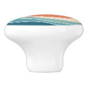 Multicolor-Retrowellen Keramikknauf (Seitenansicht)