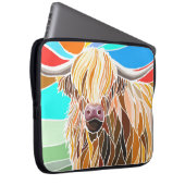 Multicolor-Riesenkuh Laptopschutzhülle (Vorne Rechts)