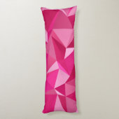 Multicolor rosa geometrische Formen Kissenform Seitenschläferkissen (Rückseite (Vertikal))