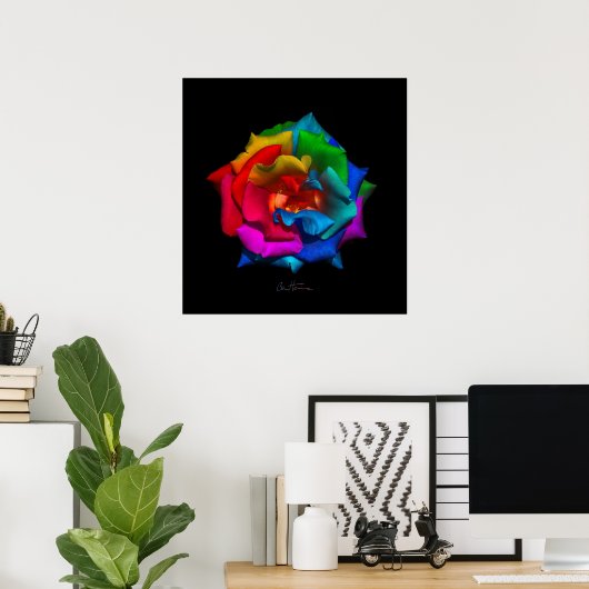 Multicolor-Rose Poster (Heimbüro)