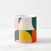 Multicolor Rounded Geometric Composition Kaffeetasse (Mittel)