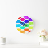 MultiColor Runde Wanduhr (Zuhause)