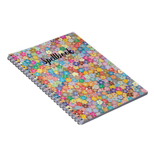 Multicolor Sakura flower Notizblock (Rechte Seite)