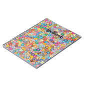 Multicolor Sakura flower Notizblock (Linke Seite)