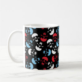 Multicolor-Schädelmuster Kaffeetasse