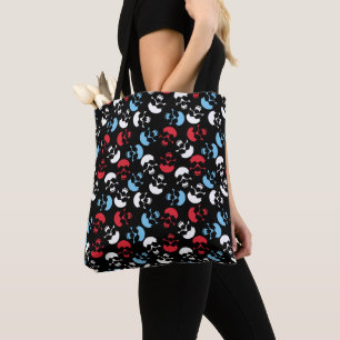 Multicolor-Schädelmuster Tasche