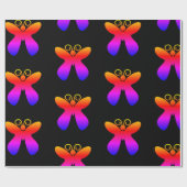 Multicolor-Schmetterling-Muster Geschenkpapier (Flach)