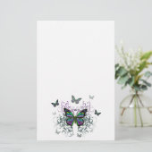 MultiColor-Schmetterlinge Briefpapier (Stehend Vorderseite)