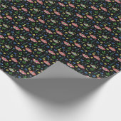 Multicolor-Schmetterlinge: Helles, nahtloses Muste Geschenkpapier (Ecke)