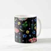 Multicolor-Schmetterlinge: Helles, nahtloses Muste Kaffeetasse (VorderseiteRechts)