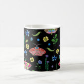 Multicolor-Schmetterlinge: Helles, nahtloses Muste Kaffeetasse (Mittel)