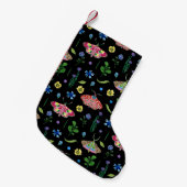 Multicolor-Schmetterlinge: Helles, nahtloses Muste Kleiner Weihnachtsstrumpf (Vorderansicht (hängend))