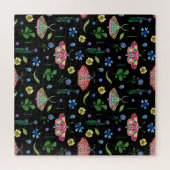 Multicolor-Schmetterlinge: Helles, nahtloses Muste Puzzle (Horizontal)