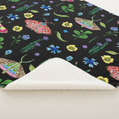 Multicolor-Schmetterlinge: Helles, nahtloses Muste Sherpadecke (3/4)