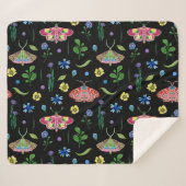 Multicolor-Schmetterlinge: Helles, nahtloses Muste Sherpadecke (Vorderseite (Horizontal))