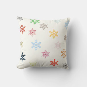 Multicolor Schneeflocken Picknick Kissen