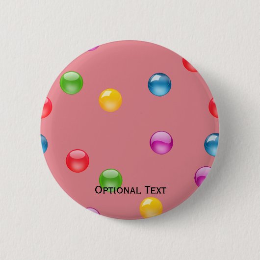 Multicolor Shiny Punkt Confetti DIY Hintergrund Button (Vorderseite)