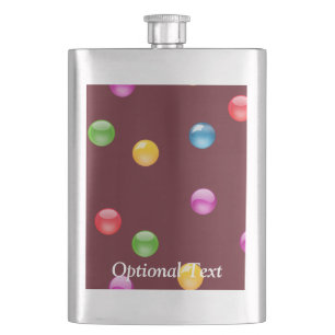 Multicolor Shiny Punkt Confetti DIY Hintergrund Flachmann