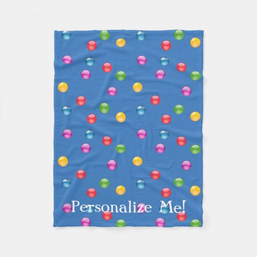 Multicolor Shiny Punkt Confetti DIY Hintergrund Fleecedecke (Vorderseite)