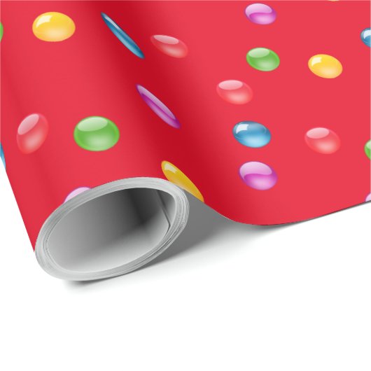 Multicolor Shiny Punkt Confetti DIY Hintergrund Geschenkpapier (Rolleneckpunkt)