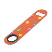 Multicolor Shiny Punkt Confetti DIY Hintergrund Speed Flaschenöffner (Vorderseite Schrägansicht)