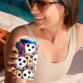 Multicolor Skulls-Muster Dosenkühler