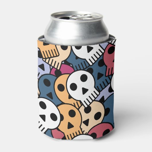 Multicolor Skulls-Muster Dosenkühler (Kanne Vorderseite)