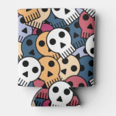 Multicolor Skulls-Muster Dosenkühler (Vorderseite)