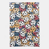 Multicolor Skulls-Muster Geschirrtuch (Vertikal)