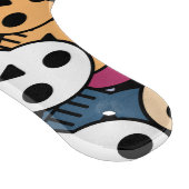 Multicolor Skulls-Muster Schneidebrett (Ecke)