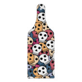 Multicolor Skulls-Muster Schneidebrett (Vorderseite)