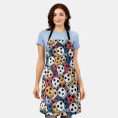 Multicolor Skulls-Muster Schürze (Getragen)