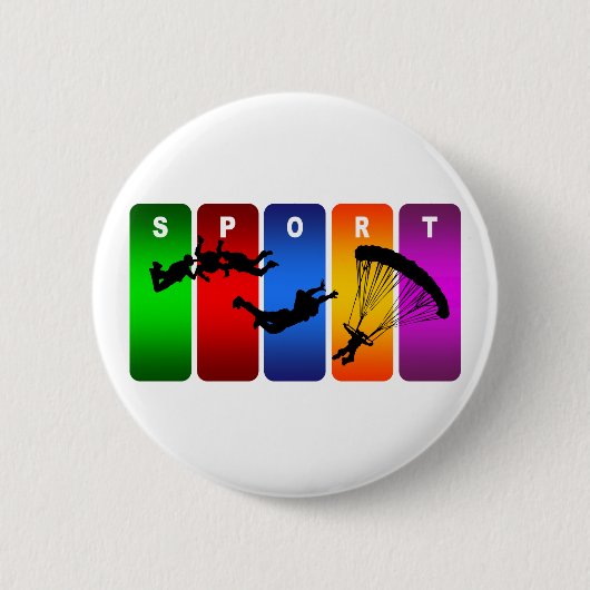 Multicolor-Skydiving-Emblem Button (Vorderseite)