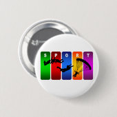 Multicolor-Skydiving-Emblem Button (Vorne & Hinten)