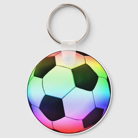 Multicolor Soccer Ball Schlüsselanhänger (Vorderseite)