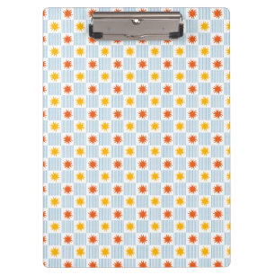 Multicolor-Sonnenstrahl-Schachbrett-Clipbord Klemmbrett