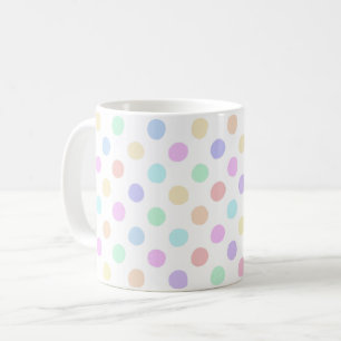 Multicolor Spots auf Weiß Kaffeetasse