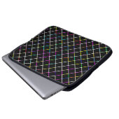 Multicolor Square Linde Muster Laptopschutzhülle (Vorne Knopf)